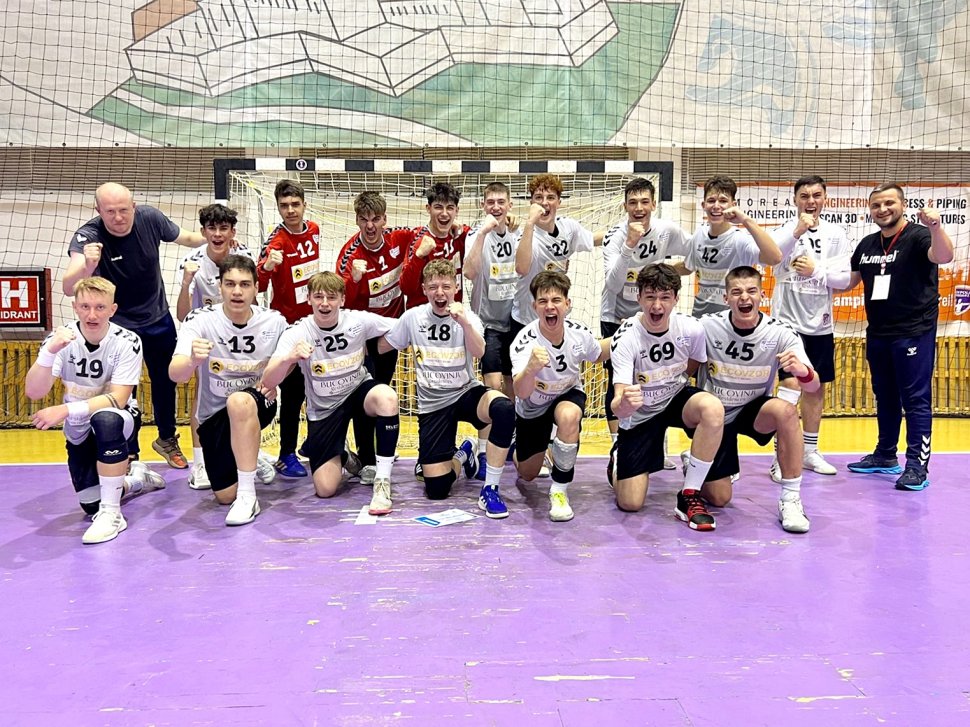 CSU Suceava a devenit campioană națională la handbal masculin Juniori 2 pentru al treilea an consecutiv