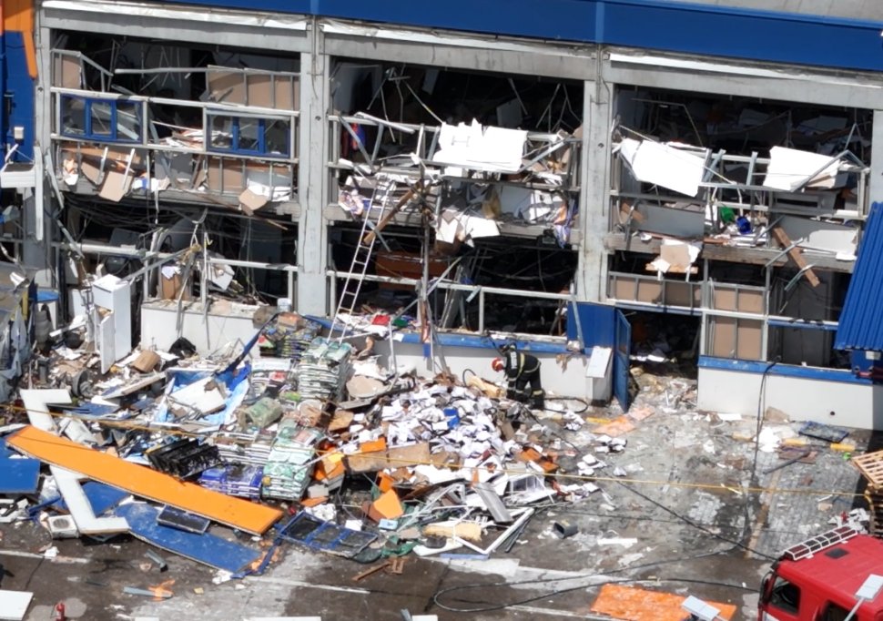 Momentul exploziei din Botoșani a fost surprins de camerele de supraveghere 490