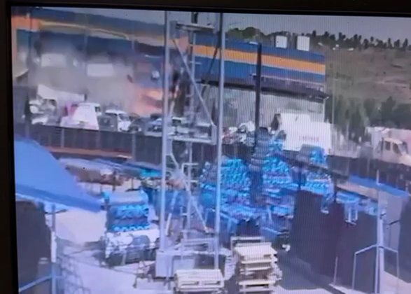 Momentul exploziei din Botoșani a fost surprins de camerele de supraveghere 494