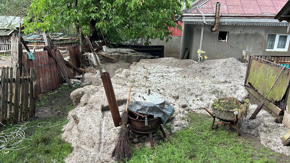 Comuna Preutești acoperită cu gheață în urma codului roșu 597