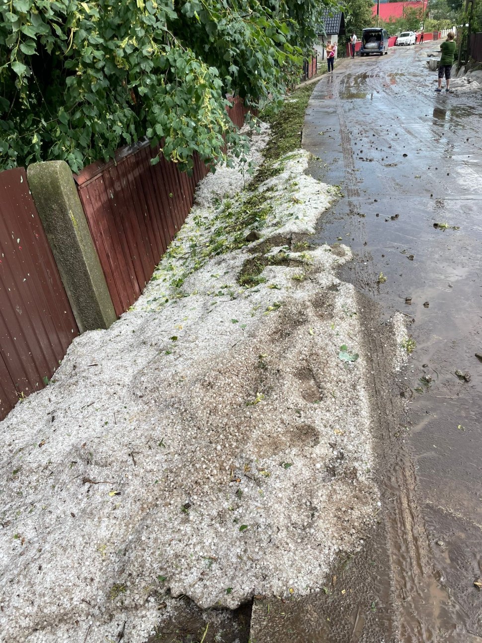 Comuna Preutești acoperită cu gheață în urma codului roșu 601