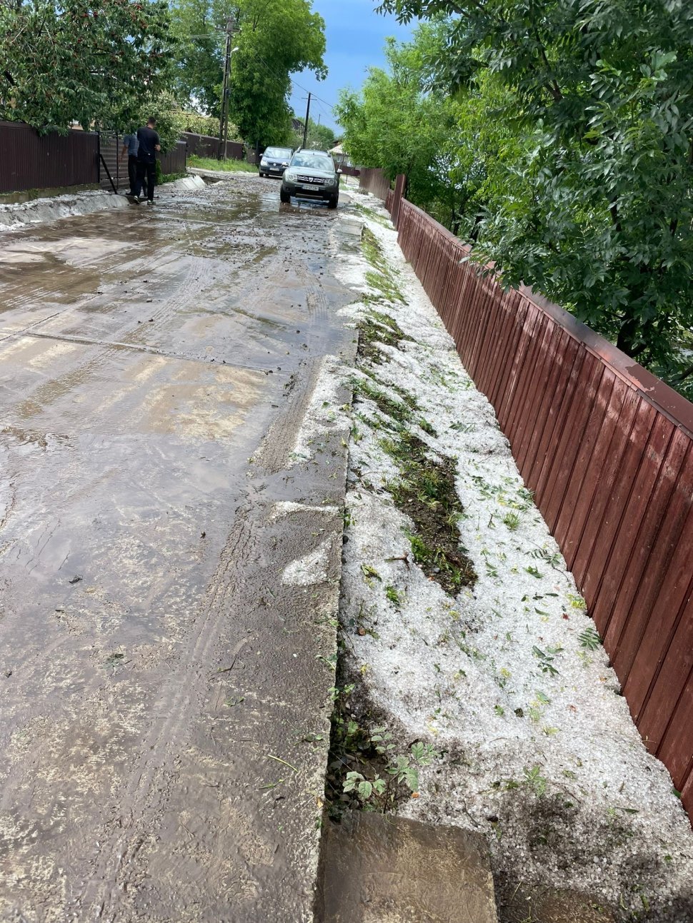 Comuna Preutești acoperită cu gheață în urma codului roșu 602