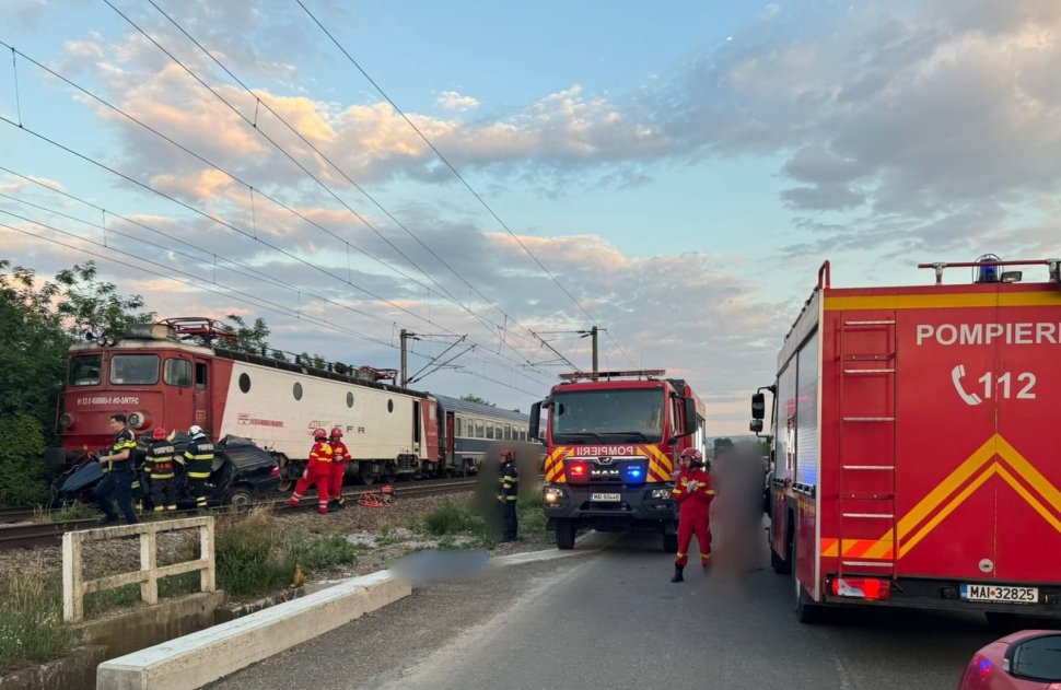 Un tânăr mort în urma coliziunii dintre un tren și o mașină 710