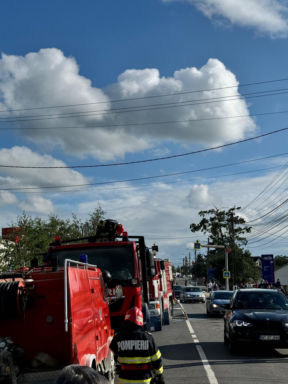 Incendiu puternic în satul Dumbrăveni 1209