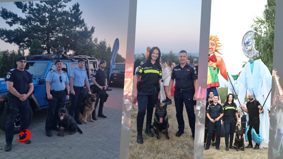 Exemplarele canine ale poliției și jandarmeriei au fost prezente la Festivalul „Deep in the Forest”