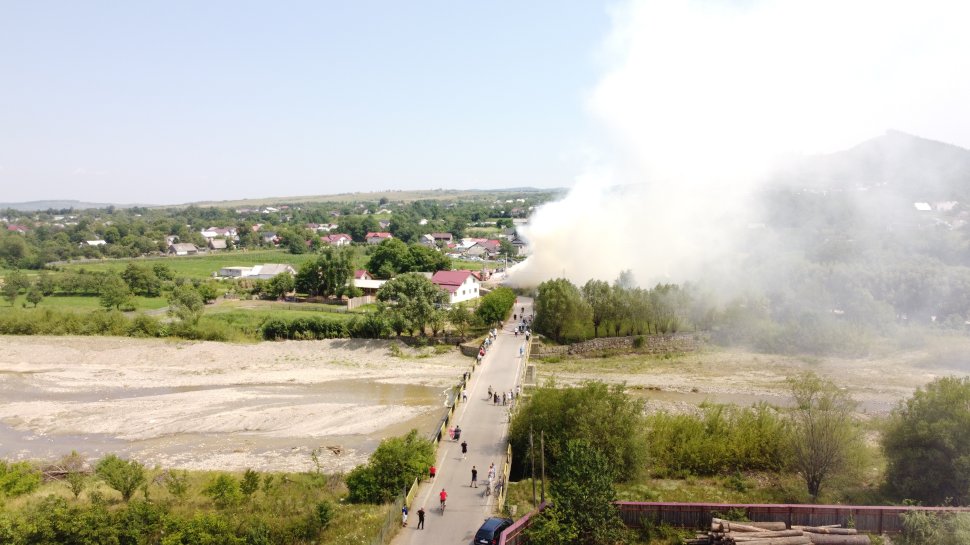 Incendiu violent la grădinița din satul sucevean Herla 1399