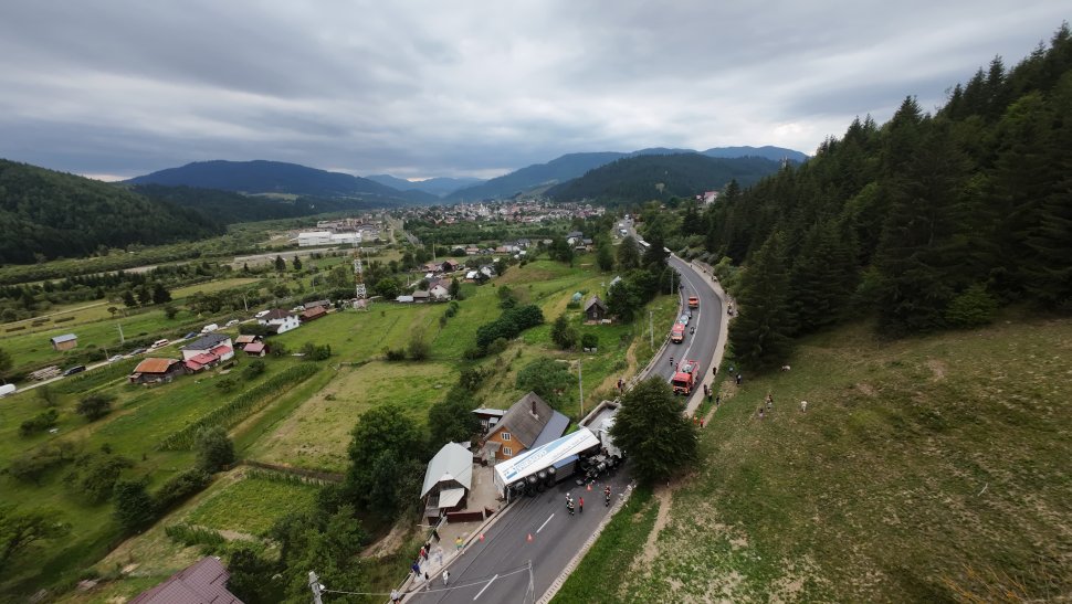 Coliziune între două autotrenuri, între localitățile Vama și Molid 1508