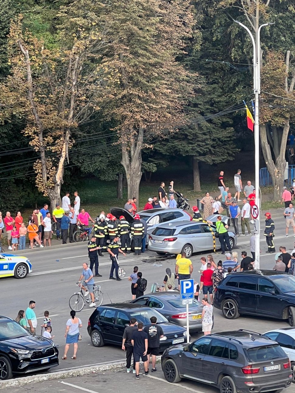 Accident rutier în centrul municipiului Rădăuți