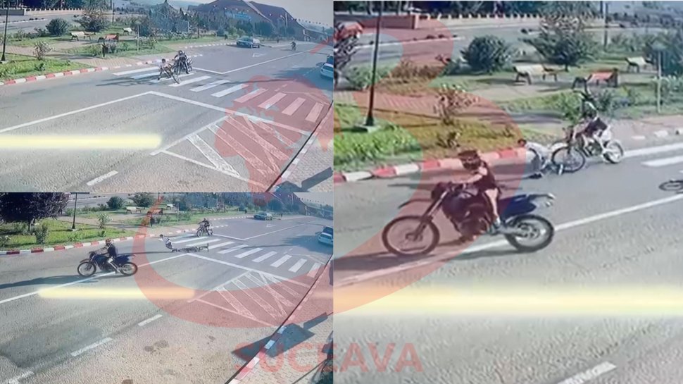 Un copil a fost lovit de două motociclete, la Baia 