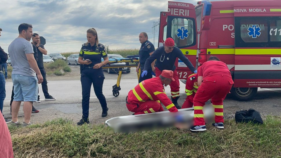 Accident rutier cu un motociclist implicat, la Cumpărătura 1999