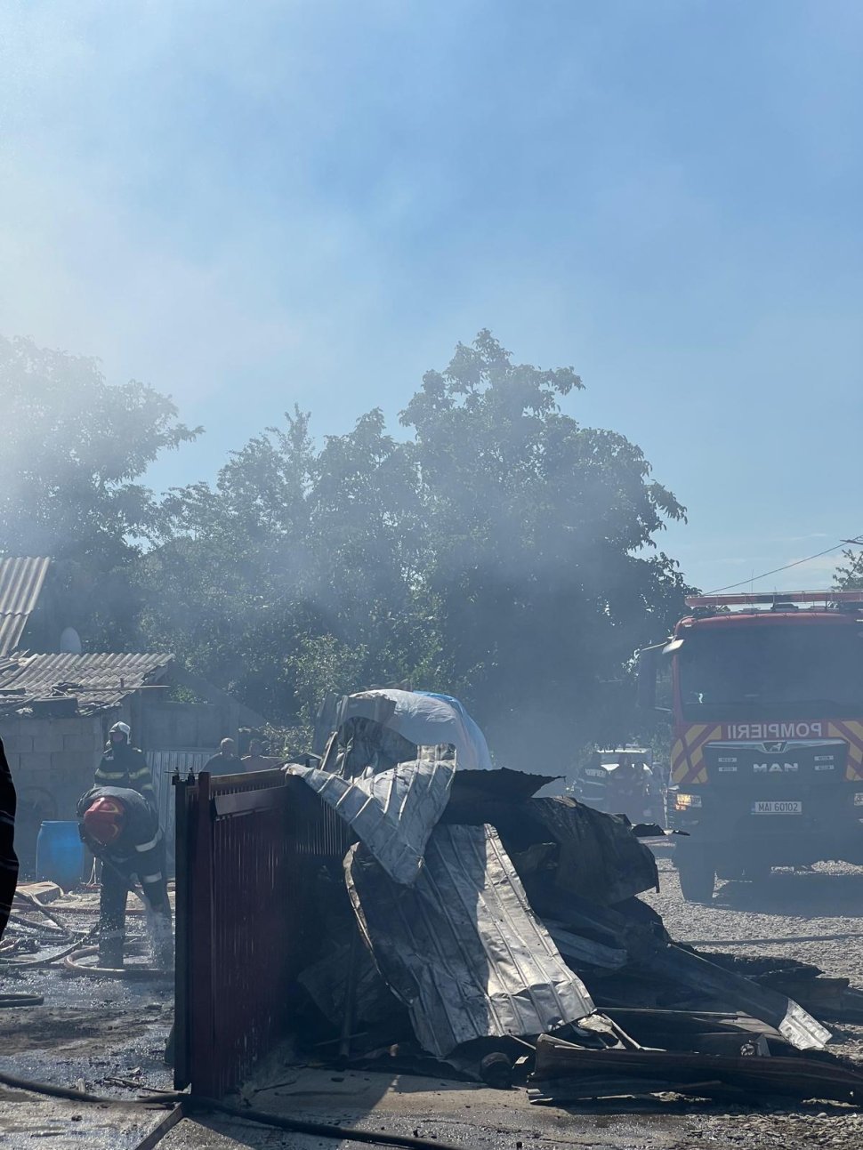 Incendiu de proporții la o locuință din Stamate  2090