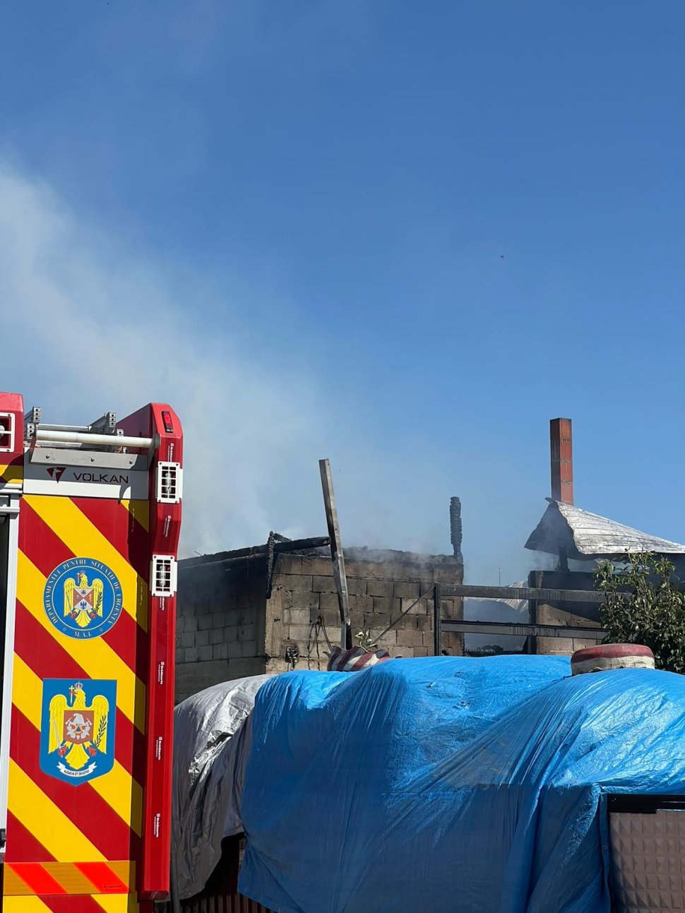 Incendiu de proporții la o locuință din Stamate  2101