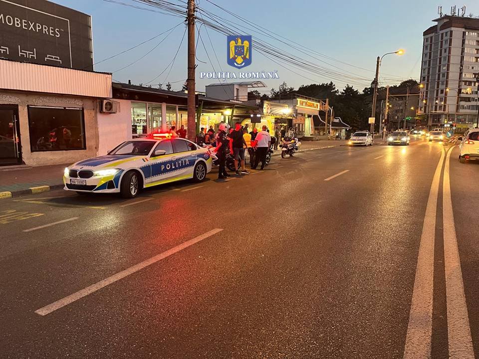 Sute de motociclete verificate într-o acțiune amplă în municipiul Suceava