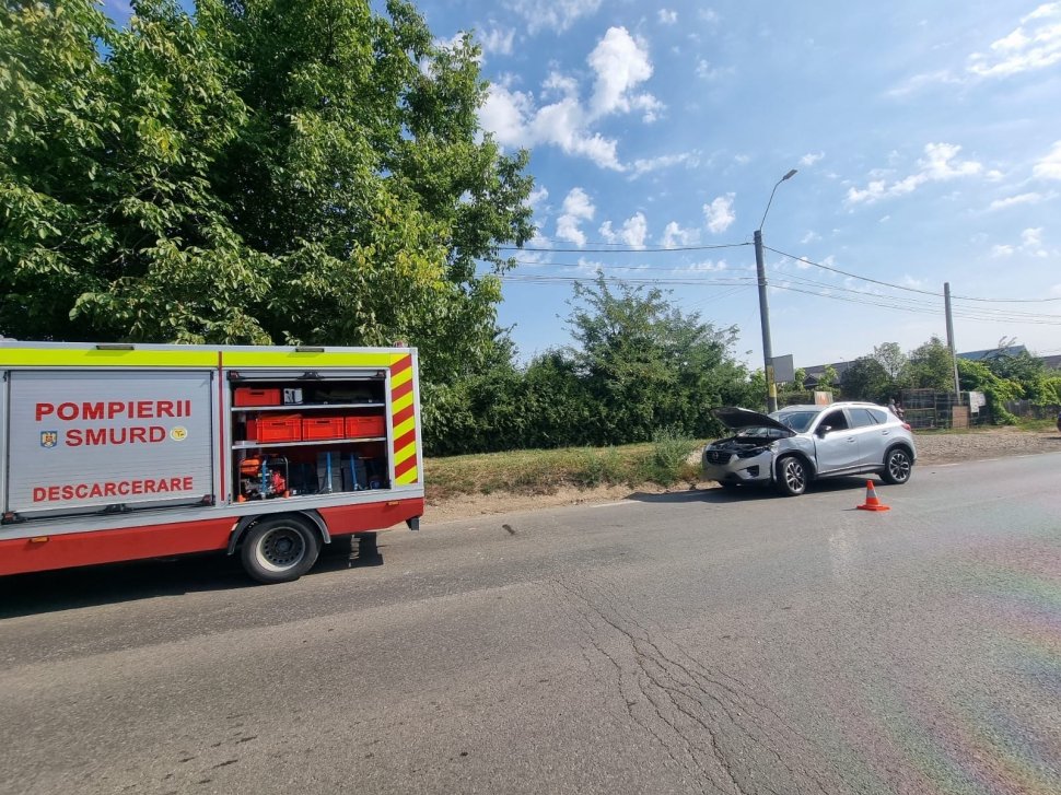 Mamă și copil, implicați într-un accident rutier la Șcheia 2173