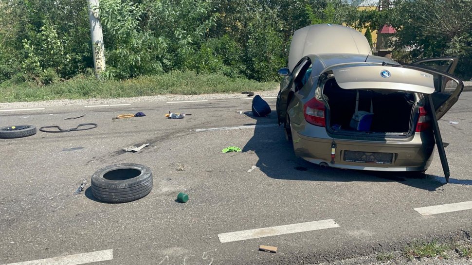 O depășire a provocat un accident teribil în Bunești, pe E85 2196