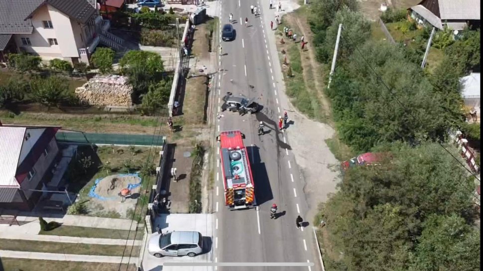 O depășire a provocat un accident teribil în Bunești, pe E85 2204