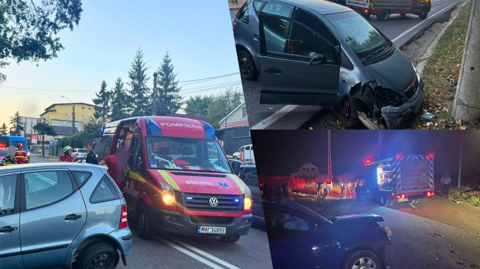 Două accidente rutiere, în interval de câteva ore, în județul Suceava