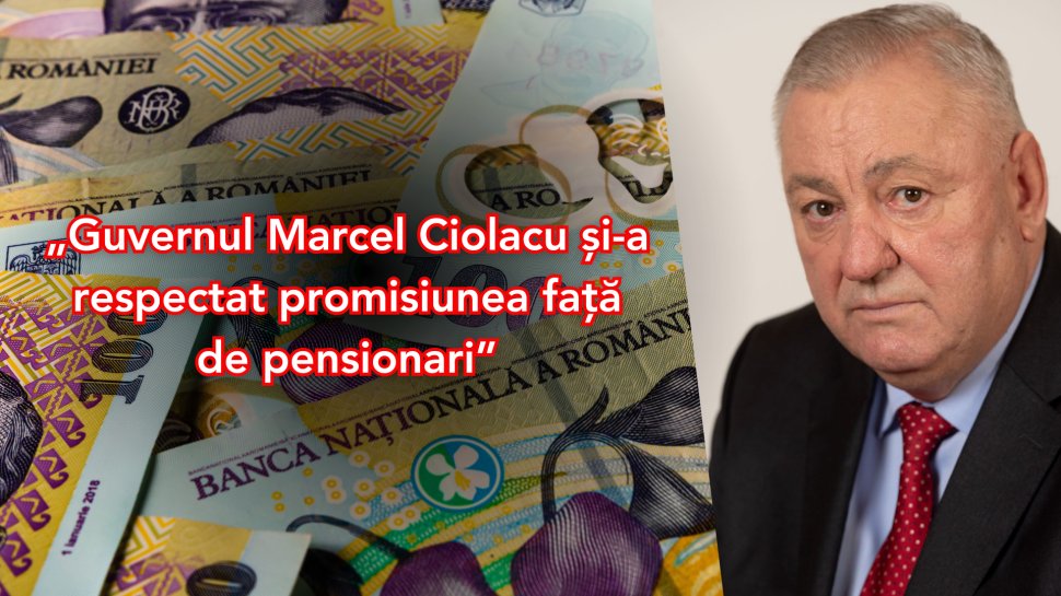 Stan: „Guvernul Marcel Ciolacu și-a respectat promisiunea față de pensionari”