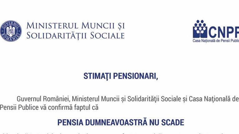 Scrisoarea oficială pe care o vor primi toți pensionarii