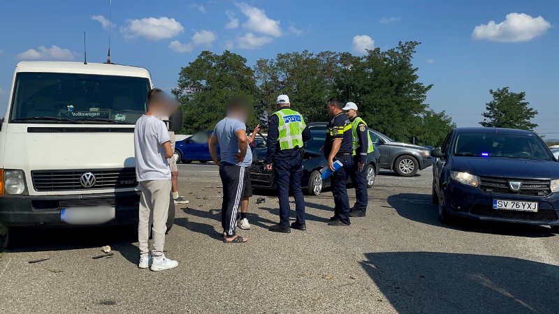 O clipă de neatenție, un nou accident la intersecția cu comuna Baia 3145