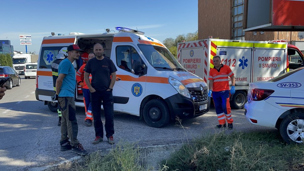 Accident controversat în comuna Șcheia, între o autospecială de poliție și un autoturism 3179