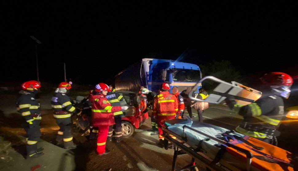 Accident rutier grav la miezul nopții, în localitatea Cumpărătura