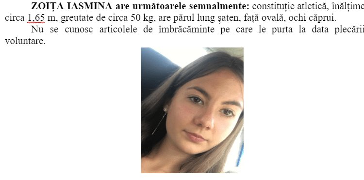 O minoră de 13 ani din Slatina dispărută; autoritățile sunt în alertă 