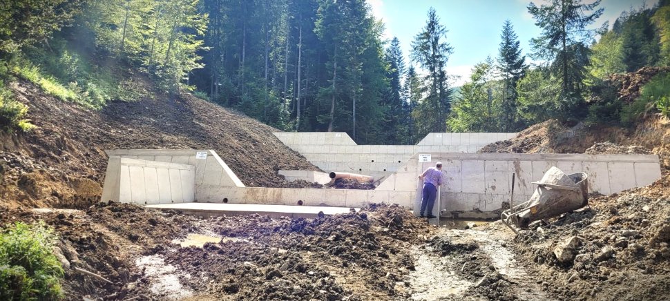 Romsilva: construcții complexe pentru stoparea viiturilor în bazinul Bucșoița 4227