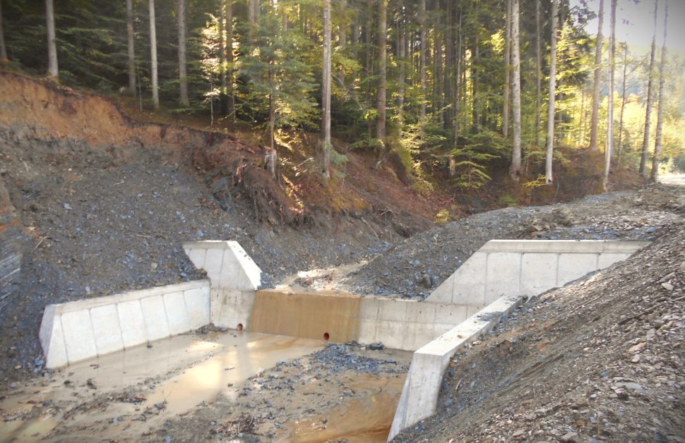 Romsilva: construcții complexe pentru stoparea viiturilor în bazinul Bucșoița 4234