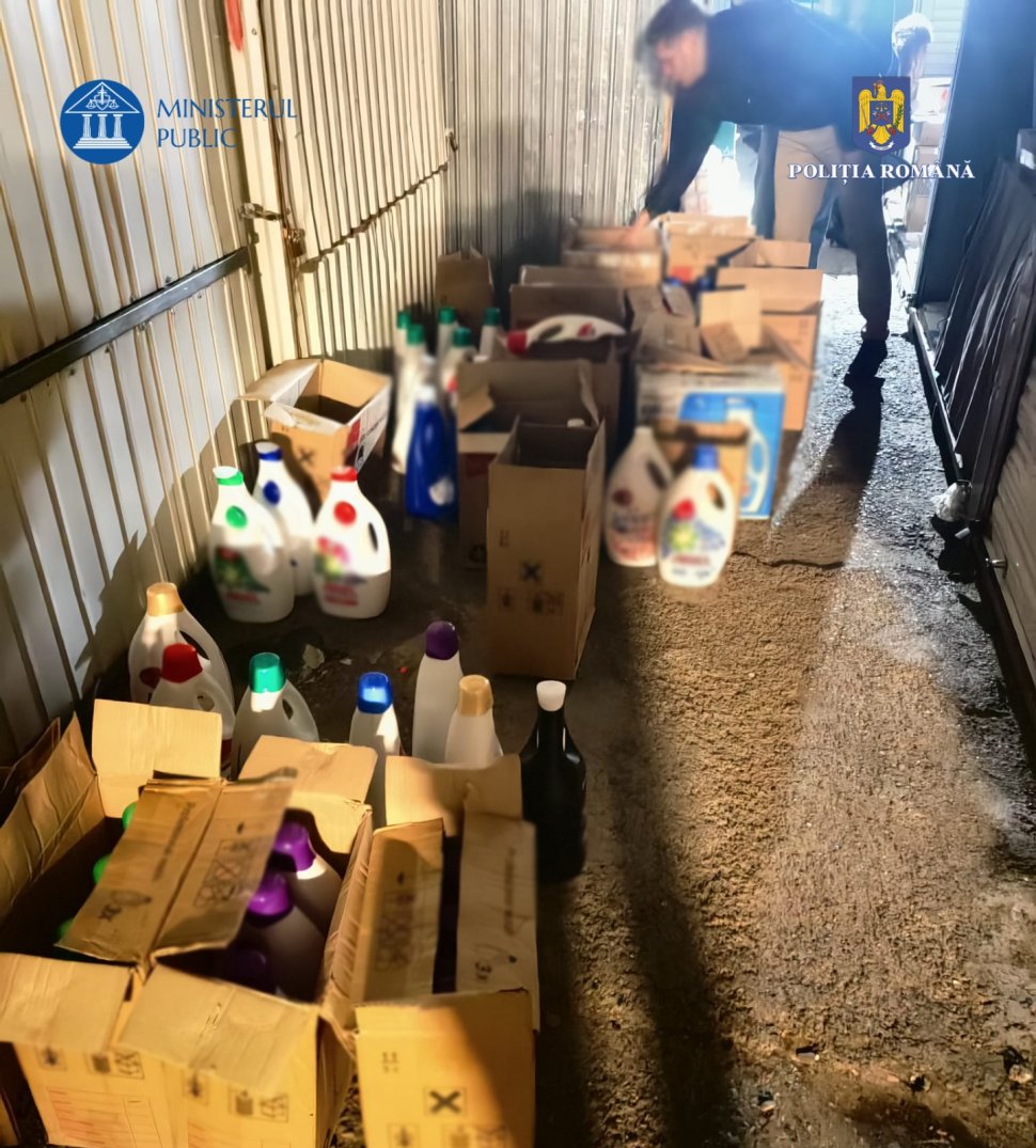 19 percheziții desfășurate în cadrul operațiunii ,,Jupiter”, Polițiștii au confiscat peste 2 tone de detergenți 4286