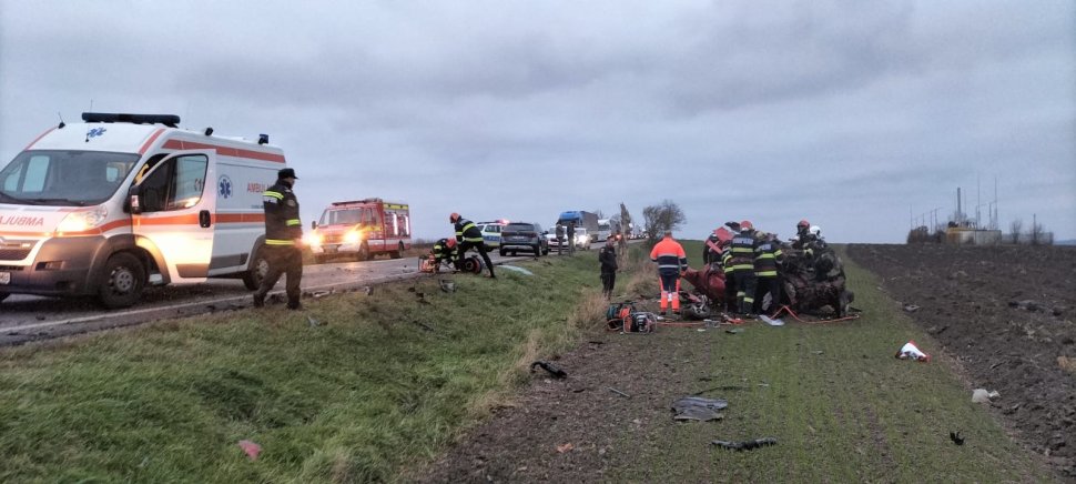 Plan Roșu de intervenție activat la Suceava: 7 victime în urma unui accident rutier grav între două autoturisme, la Grănicești 5106