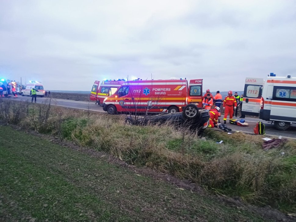 Plan Roșu de intervenție activat la Suceava: 7 victime în urma unui accident rutier grav între două autoturisme, la Grănicești 5109