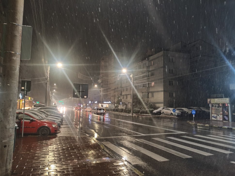 Ninge în județul Suceava; primii fulgi de nea în mai multe localități din județ  5289