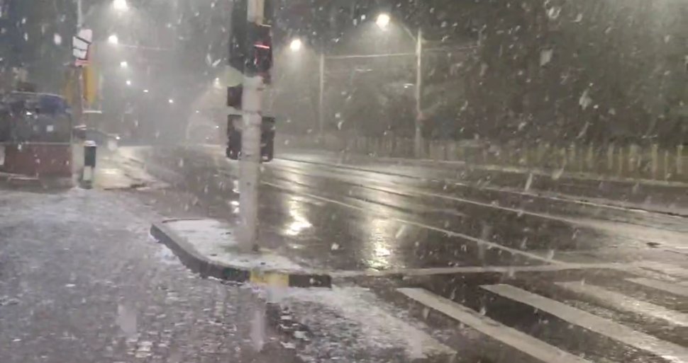 Ninge în județul Suceava; primii fulgi de nea în mai multe localități din județ  5290