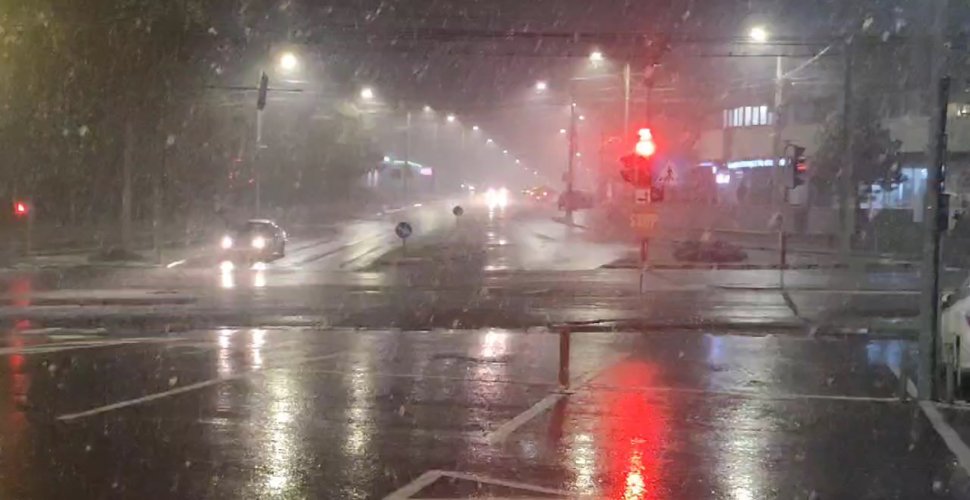 Ninge în județul Suceava; primii fulgi de nea în mai multe localități din județ  5291