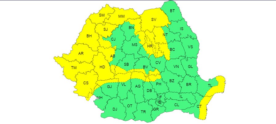 Plouă, ninge și bate vântul! Avertizări meteo pentru intervalul 20-23 noiembrie