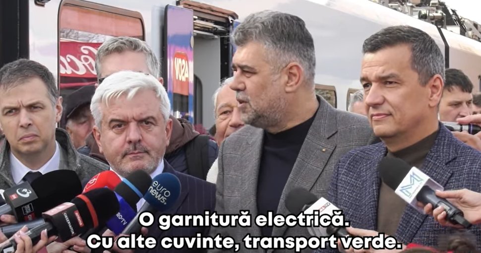 Ciolacu: "România își modernizează infrastructura feroviară cu trenuri ultramoderne!"