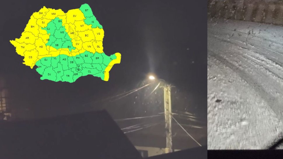 Suceava se află sub cod galben; ninge în mai multe zone din județ