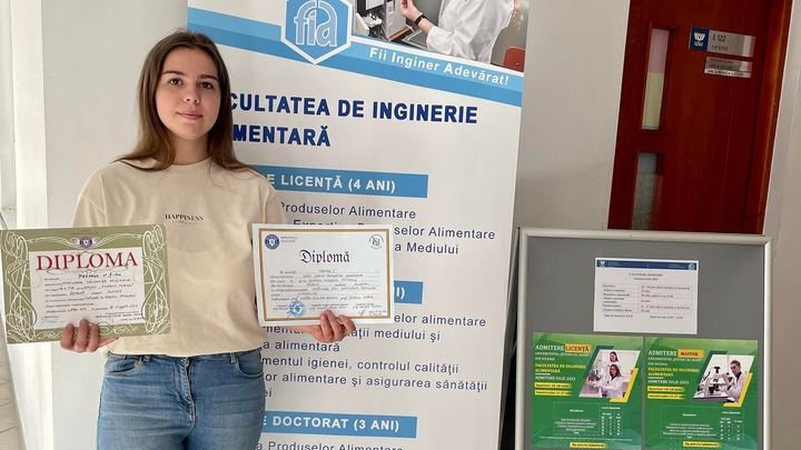 Trei studente ale Facultății de Inginerie Alimentară din cadrul Universității „Ștefan cel Mare” din Suceava câștigătoarele granturilor oferite de Ministerul Cercetării, Inovării și Digitalizării