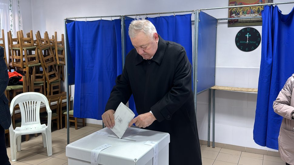 Senatorul Ioan Stan a votat duminică dimineață la Fălticeni