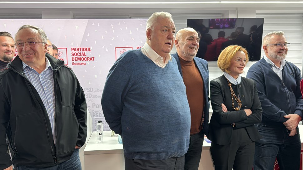 Reacții de la sediul PSD Suceava: Imagini surprinse la momentul prezentării exit-poll-urilor 6299