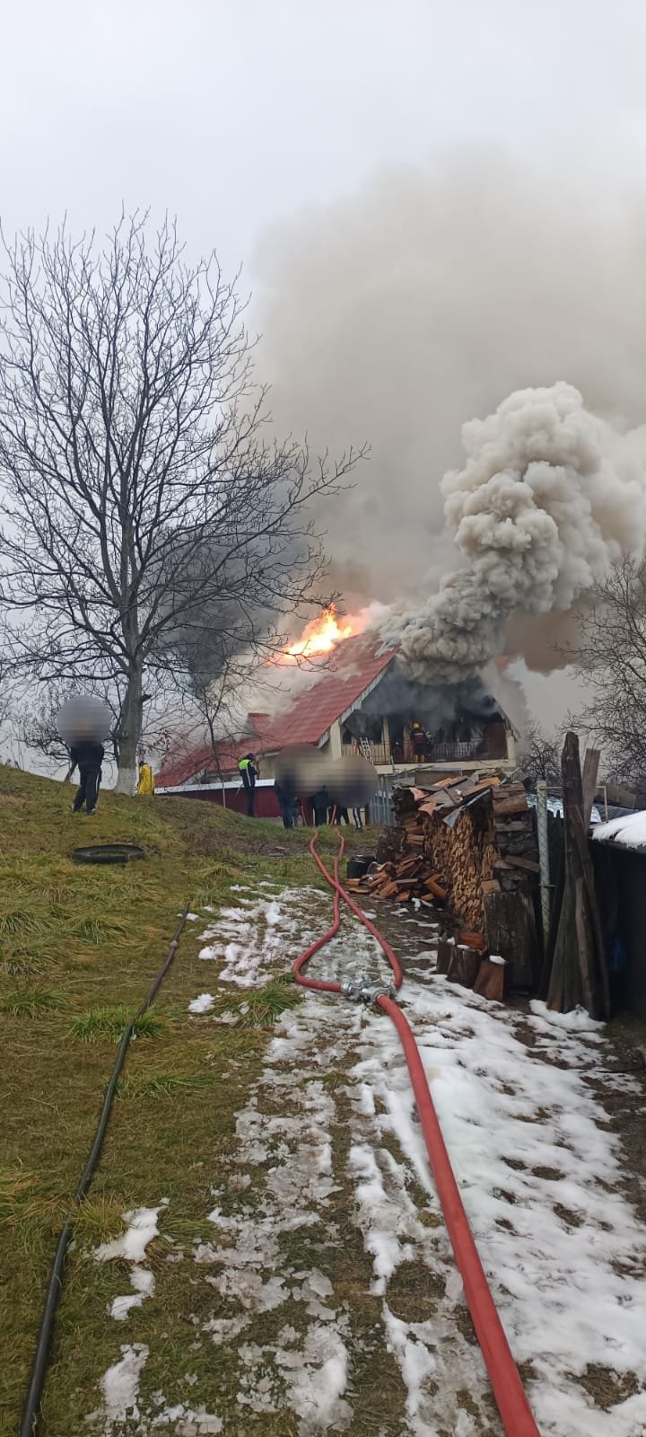 Incendiu în comuna Rediu