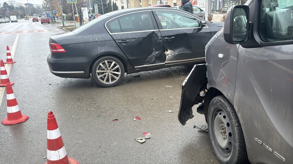Trei mașini au fost implicate într-un accident rutier pe bulevardul 1 Mai din Suceava 6698