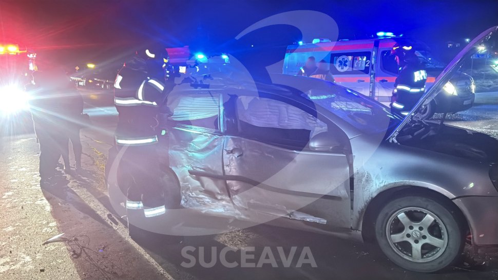 Șapte persoane au scăpat ca prin minune cu viață într-un grav accident rutier, implicând două autoturisme și un TIR, la Baia 7112