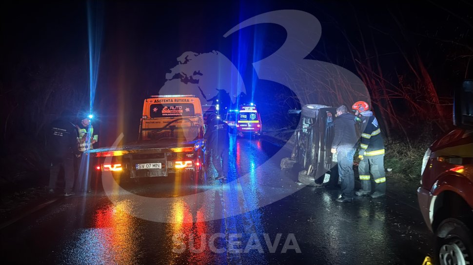Un bărbat și băiatul său au scăpat ca prin minune teferi într-un accident pe DN2E, în Rădășeni 7309