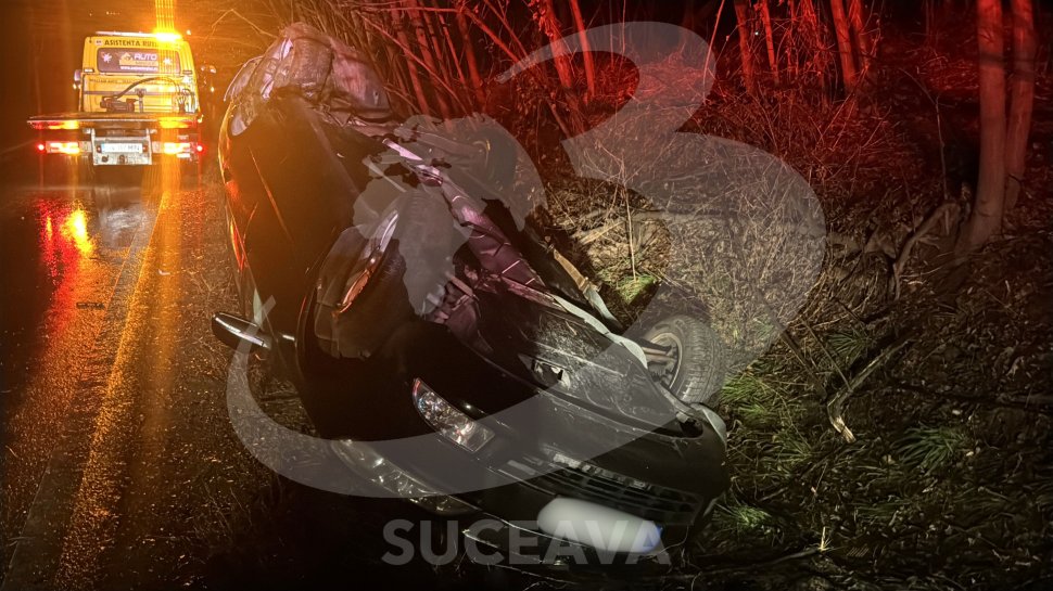 Un bărbat și băiatul său au scăpat ca prin minune teferi într-un accident pe DN2E, în Rădășeni 7313
