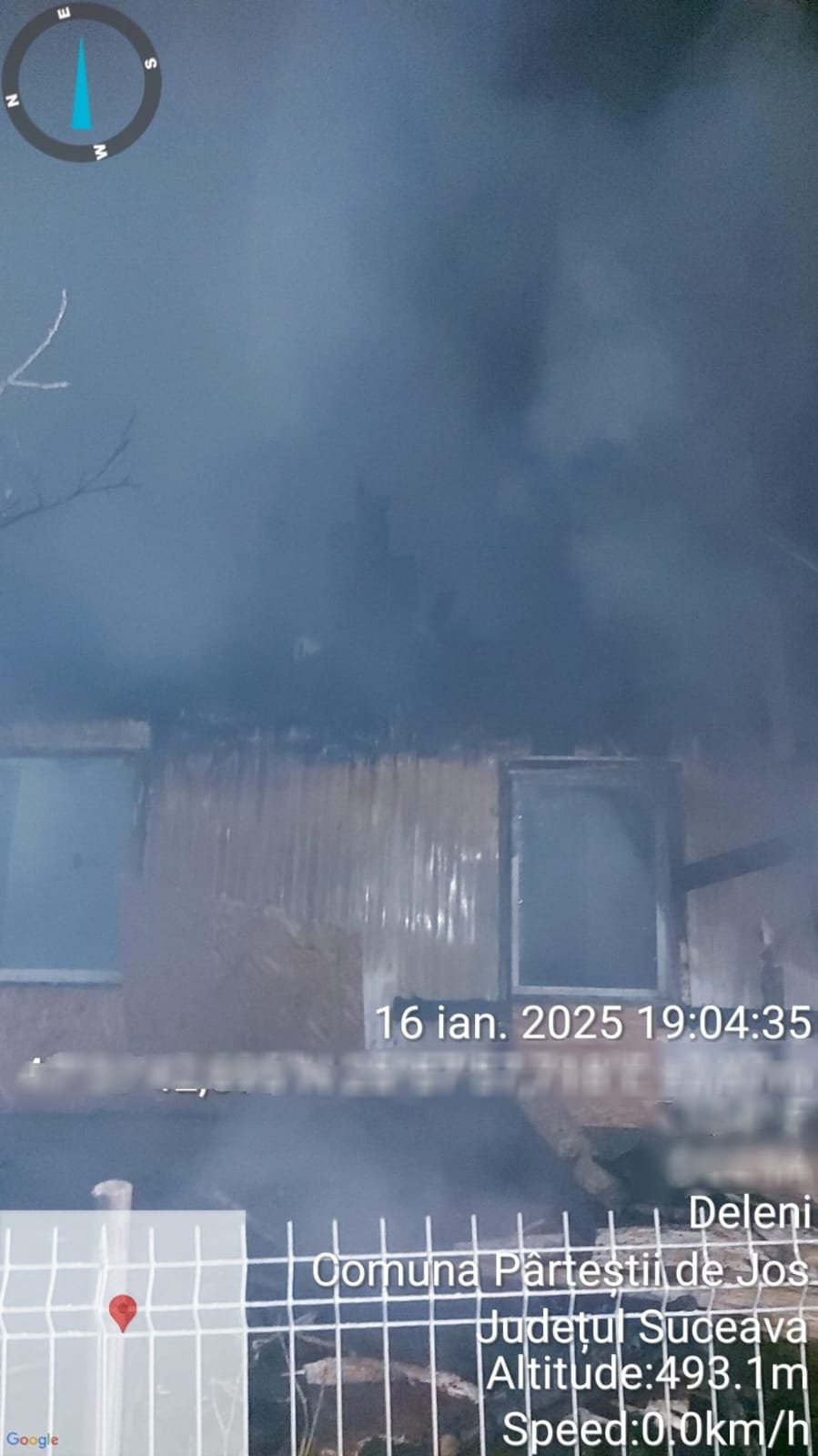 O improvizație electrică a distrus aproximativ 120 de metri pătrați dintr-o casă, în satul Vârfu Dealului 7765