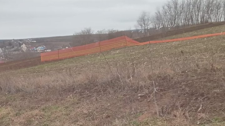 Sute de stâlpi de susținere a plaselor parazăpezi furați pe un drum din Botoșani 8195