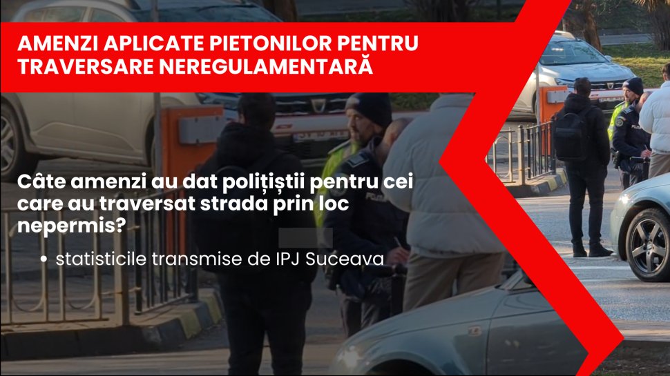 Numeroase sancțiuni pentru cetățenii iresponsabili care trec strada neregulamentar