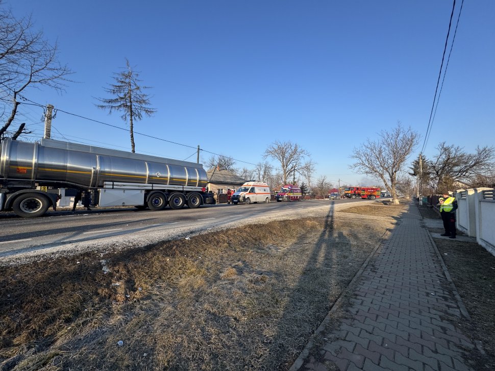 Două cisterne s-au ciocnit pe drumul E85, în zona Vadu Moldovei 8558